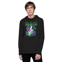 Load image into Gallery viewer, Neon Rose Emblem Lightweight Hoodie
